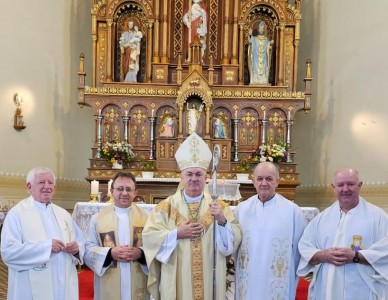 Paróquia Santa Cruz de Nova Milano celebra seu centenário com missa presidida por Dom José Gislon